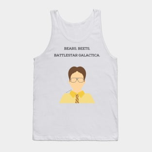 Bears, Beets, Battlestar Galactica Tank Top